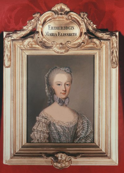 Archiduchesse Maria Elisabeth (1743-1808) fille de François Ier et Marie-Thérèse d